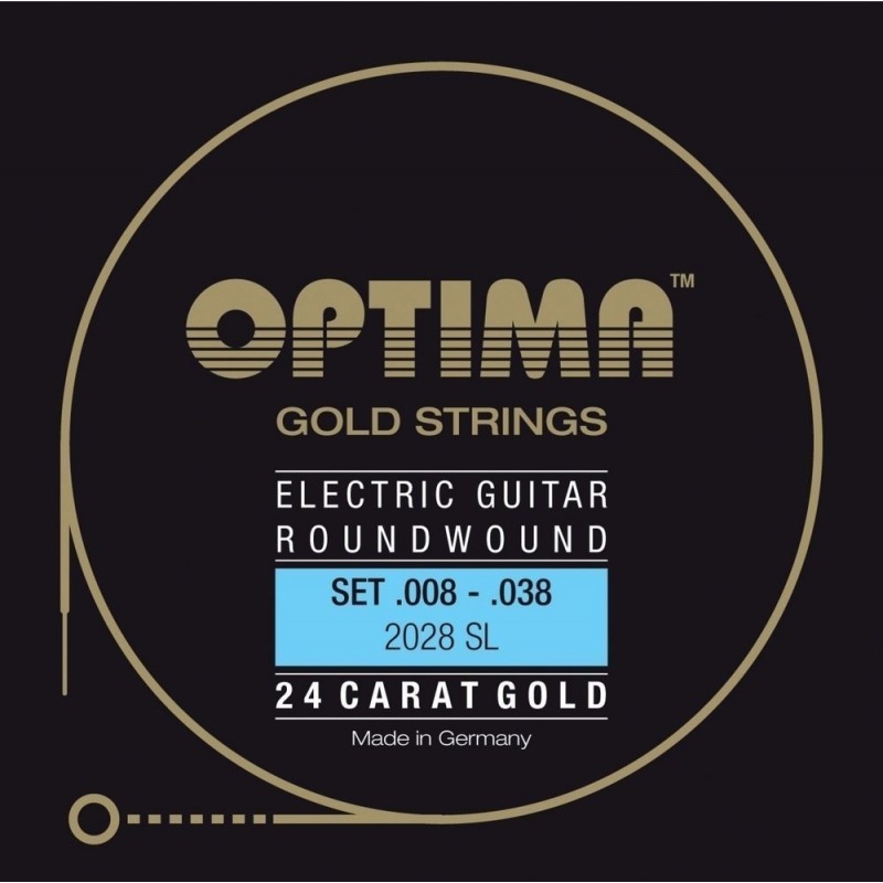Optima 7166587 Gitara elektryczna struny Gold Strings Round Wound